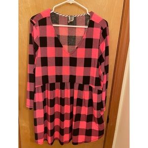 Honeyme Women’s Babydoll 3/4 Sleeve Top XXL